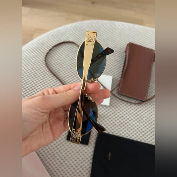 Celine Triomphe Metal Sunglasses - Picture 6 of 8